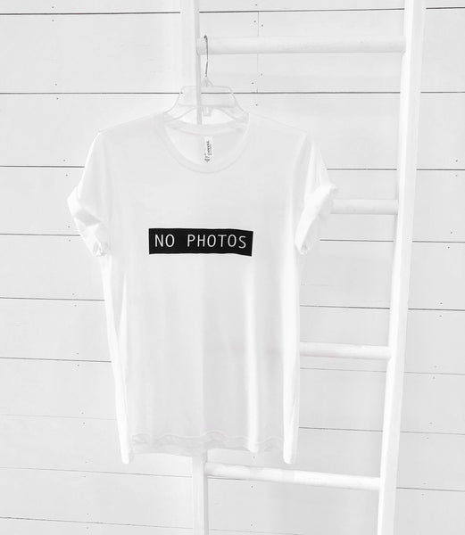 No Photos Unisex Short Sleeve Tee Shirt
